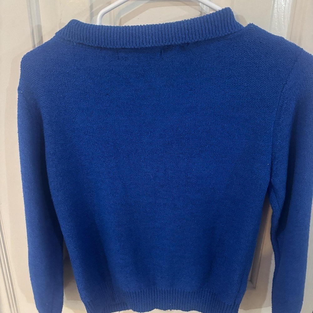 Vintage Club Moanco cobalt blue cardigan 90s y2k "baby" style * read description - Picture 3 of 6
